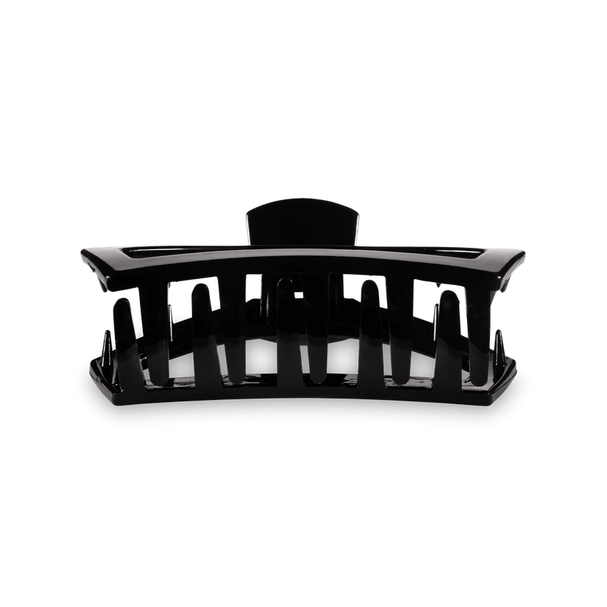 Teleties Open Small Hair Clip Jet Black