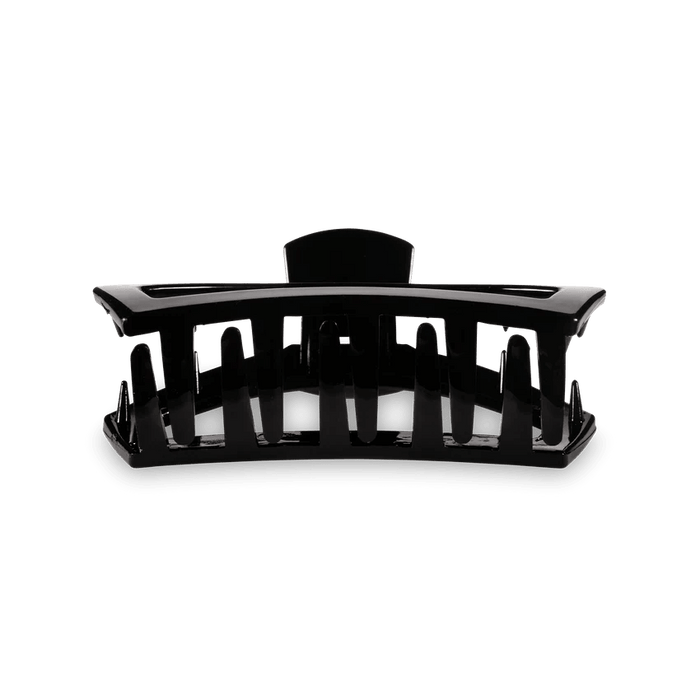 Teleties Open Small Hair Clip Jet Black