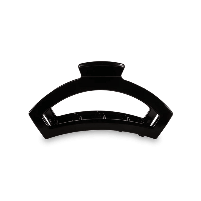 Teleties Open Small Hair Clip Jet Black