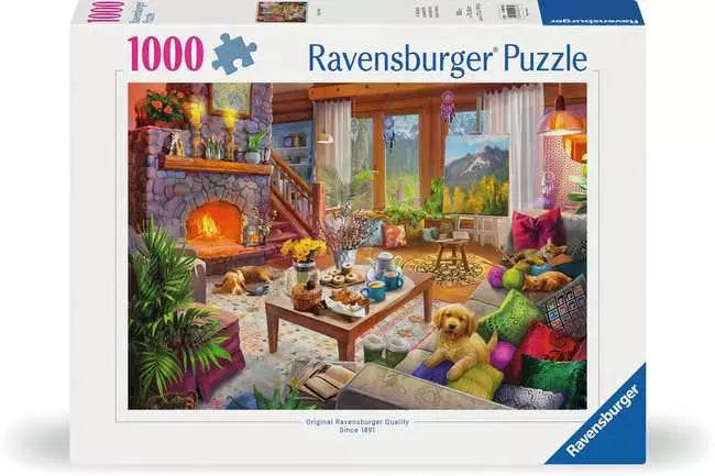 Jigsaw Puzzle Cozy Cabin - 1000 Pieces Puzzle