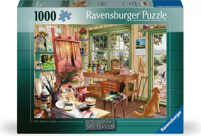Jigsaw Puzzle My Haven: Artist's Shed - 1000 Pieces Puzzle