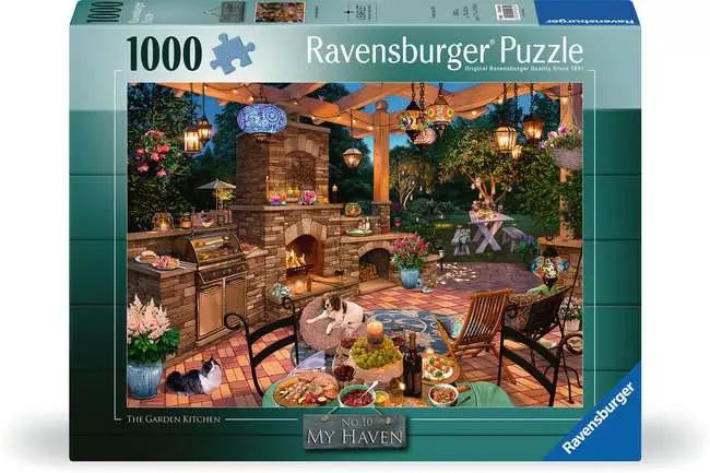 Jigsaw Puzzle My Haven: The Garden Kitchen - 1000 Pieces Puzzle