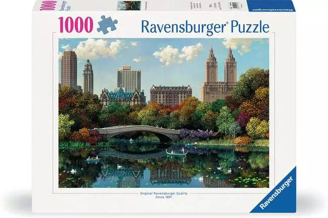 Jigsaw Puzzle NY Central Park, Bow Bridge - 1000 Pieces Puzzle