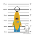 LEGO Banana Guy Keychain Light KE118H
