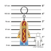 LEGO Hot Dog Man Keychain Light KE119H