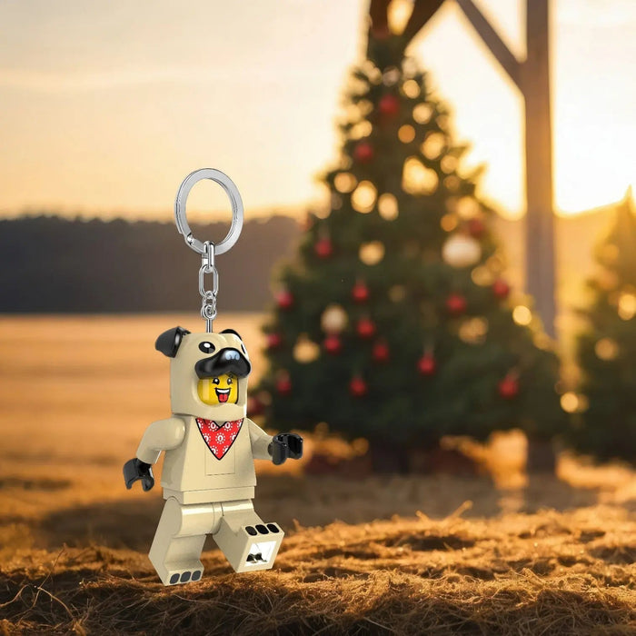 LEGO Pug Costume Guy Keychain Light KE213H