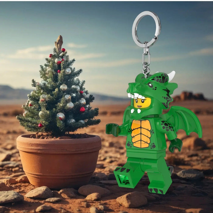 LEGO Green Dragon Costume Girl Keychain Light KE224H