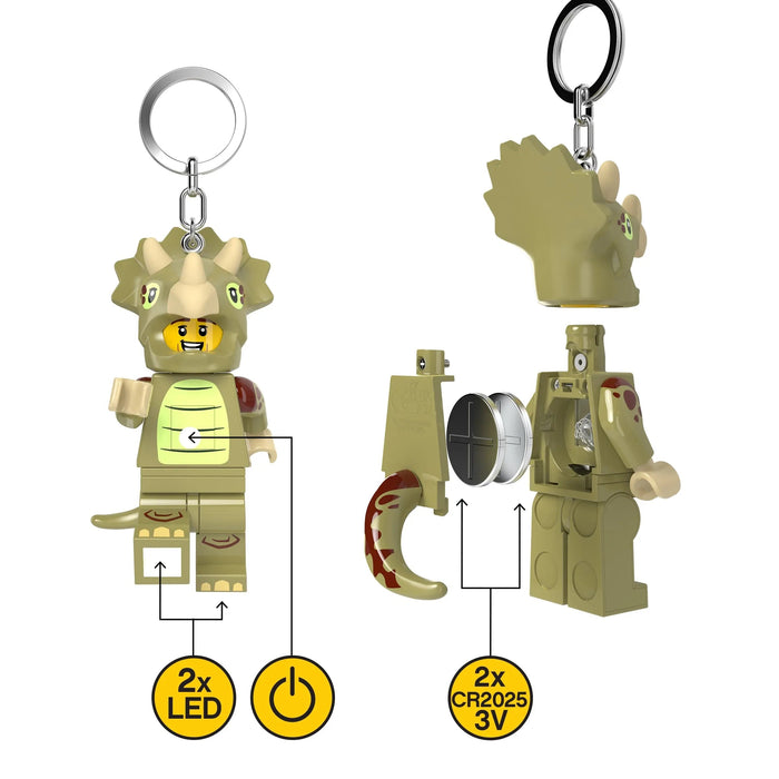 LEGO Triceratops Costume Fan Keychain Light KE238H