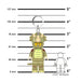 LEGO Triceratops Costume Fan Keychain Light KE238H