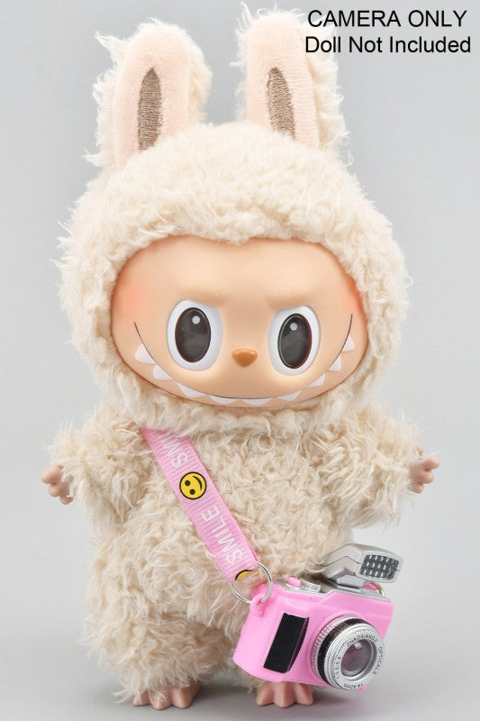 Labubu Pink Camera with Strap Accessory