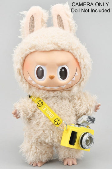 Labubu Yellow Camera with Strap Accessory