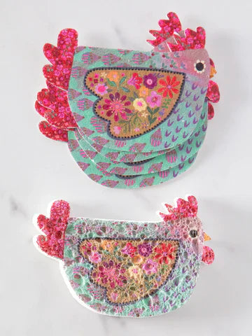 Puff Up Sponges Set of 5 Chickens