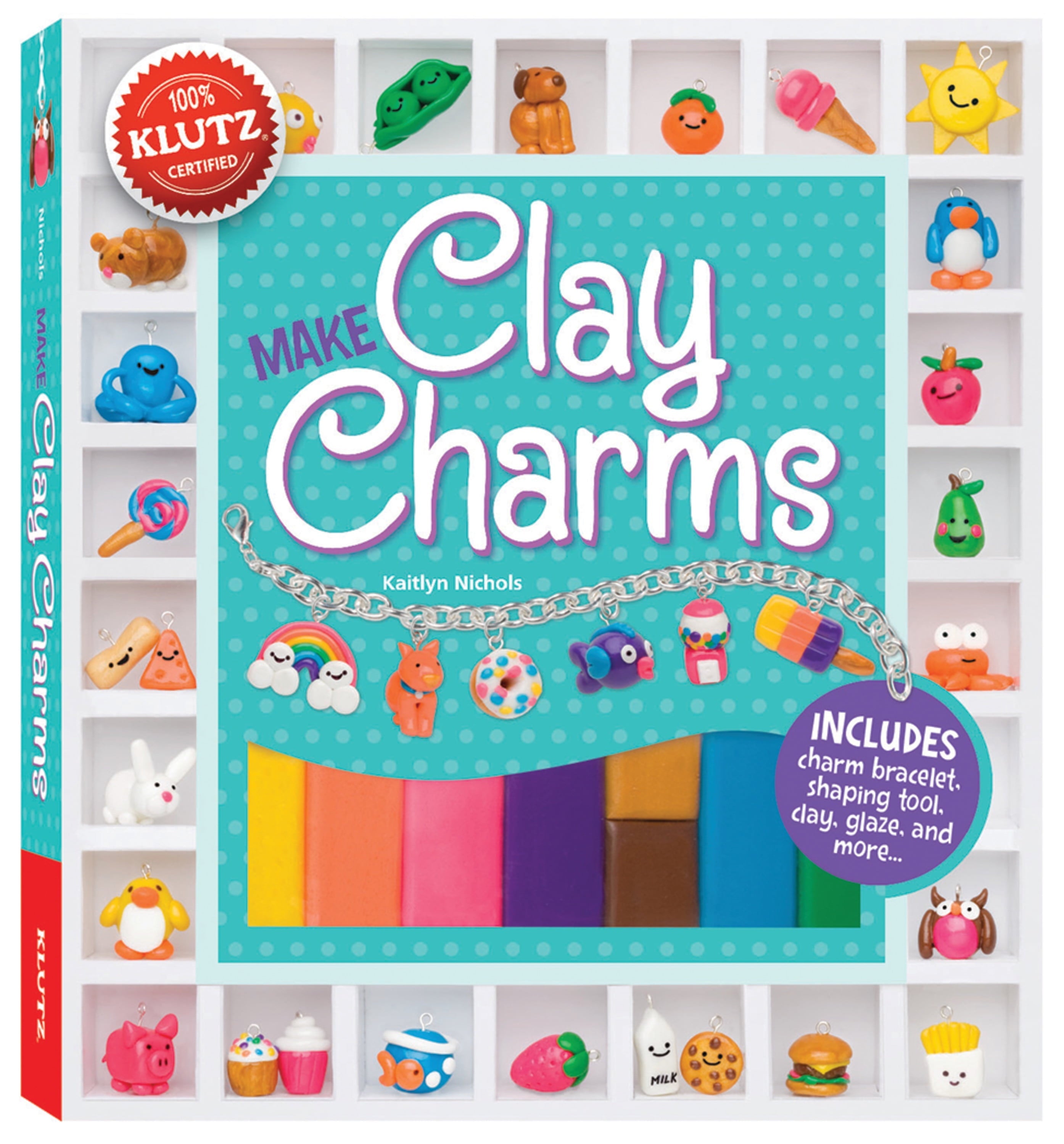 Klutz Clay Charm Making DIY Jewelry Kit Ages 8+