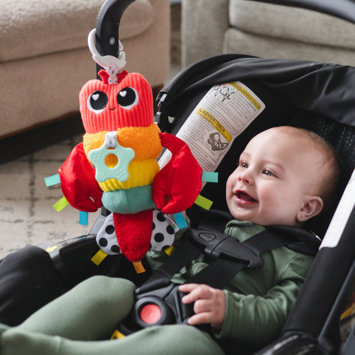 Liam the Lobster Clip & Go Infant Toy