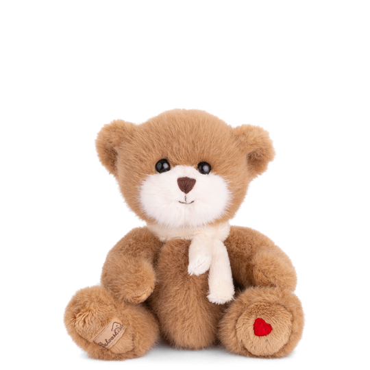 Lovely Little Bukowski Small Plush Teddy Bear with Scarf and Heart