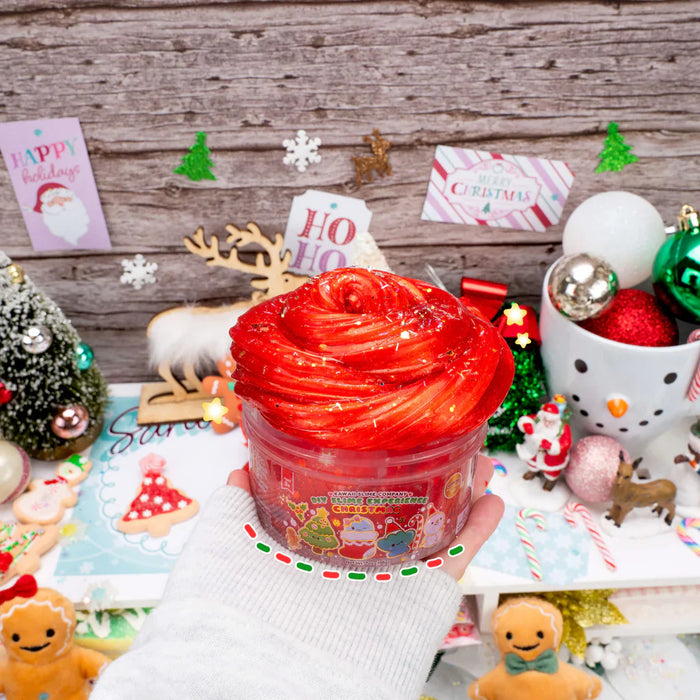 Clear Slime Christmas Edition - RED