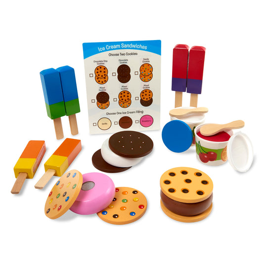 Melissa & Doug Frozen Treats Play Set 24 Pieces
