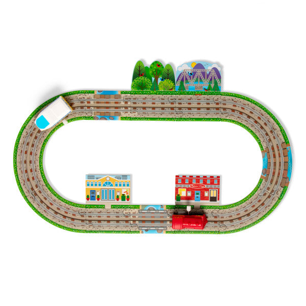 Melissa & Doug BYO Tracks Floor Puzzle 48-Piece Set