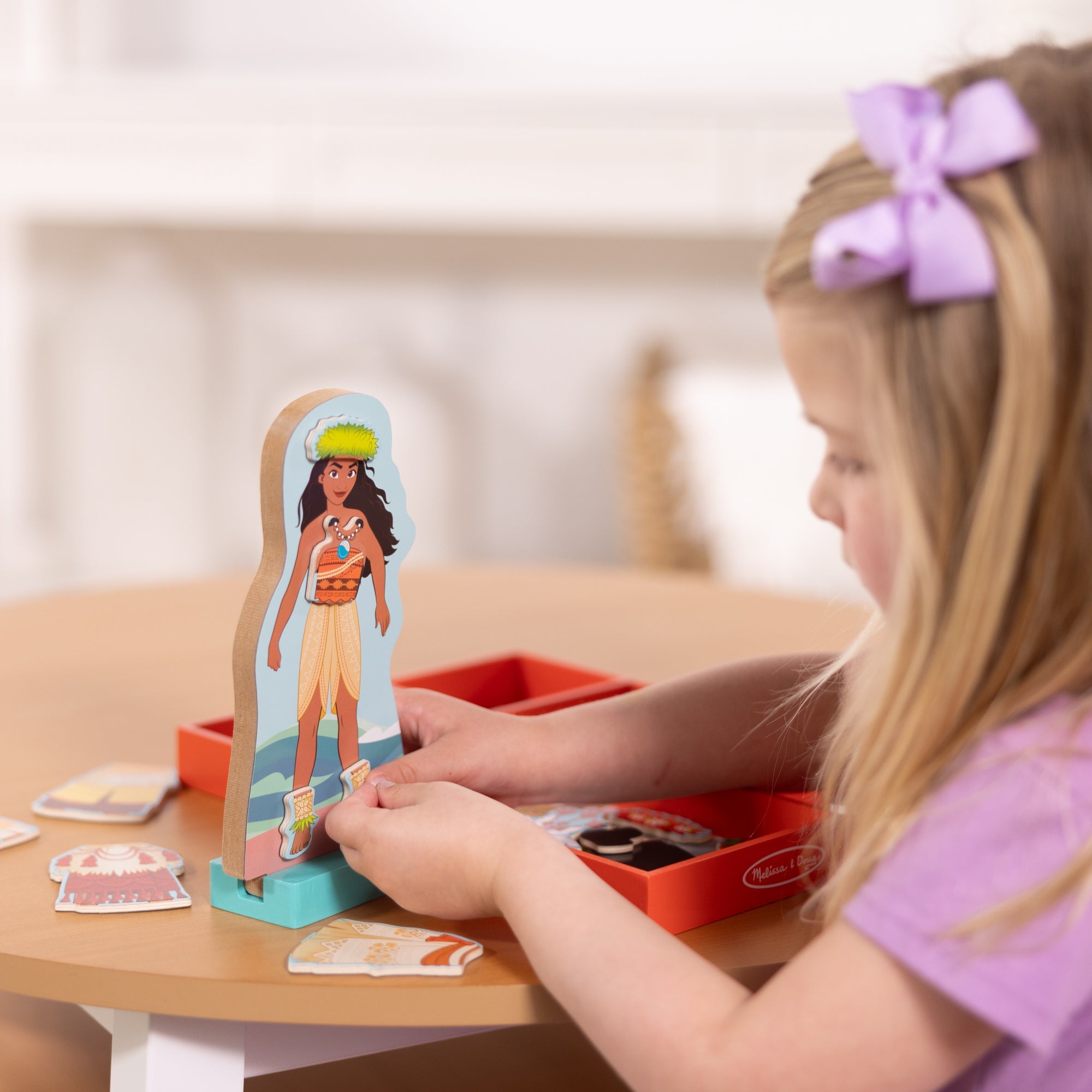 Melissa & Doug Disney Magnetic Dress Up Moana Wooden Set