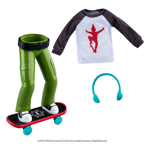 Elf on the Shelf: MagiFreez® Holly Jolly Ollie Skateboard Set