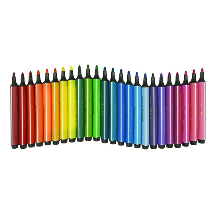 The Pencil Grip Magic Stix Triangular Markers 24-Pack Set