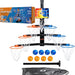 Over-the-Door 7-Hoop Race Basketball Pyramid Set