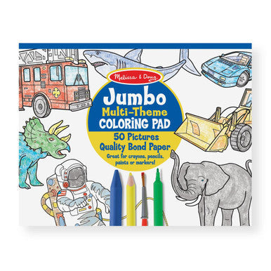 Jumbo Multi Theme Coloring Pad