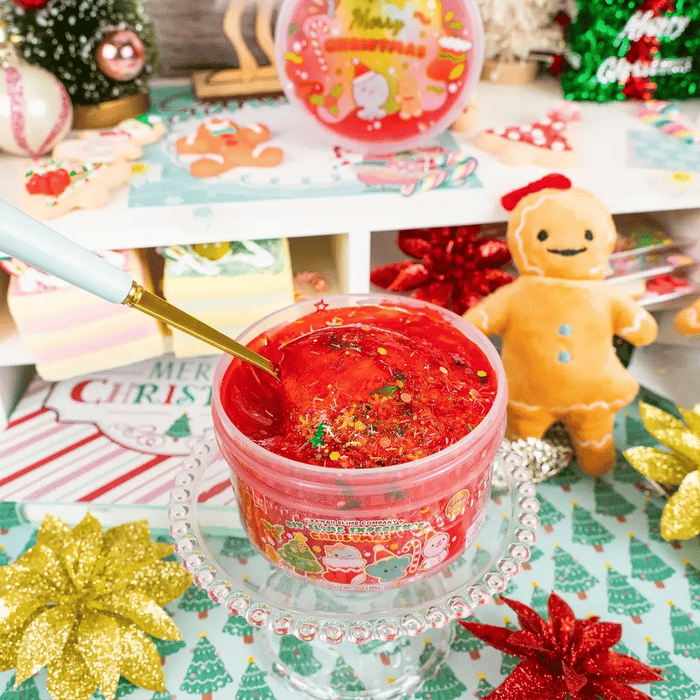 Clear Slime Christmas Edition - RED