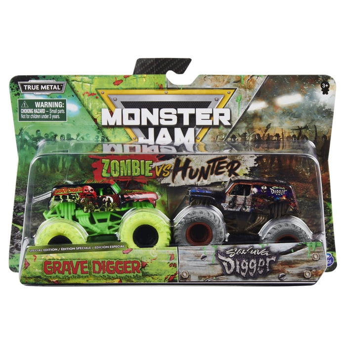 Monster Jam Official 1:64 Scale Die-Cast Monster Trucks 2-Pack
