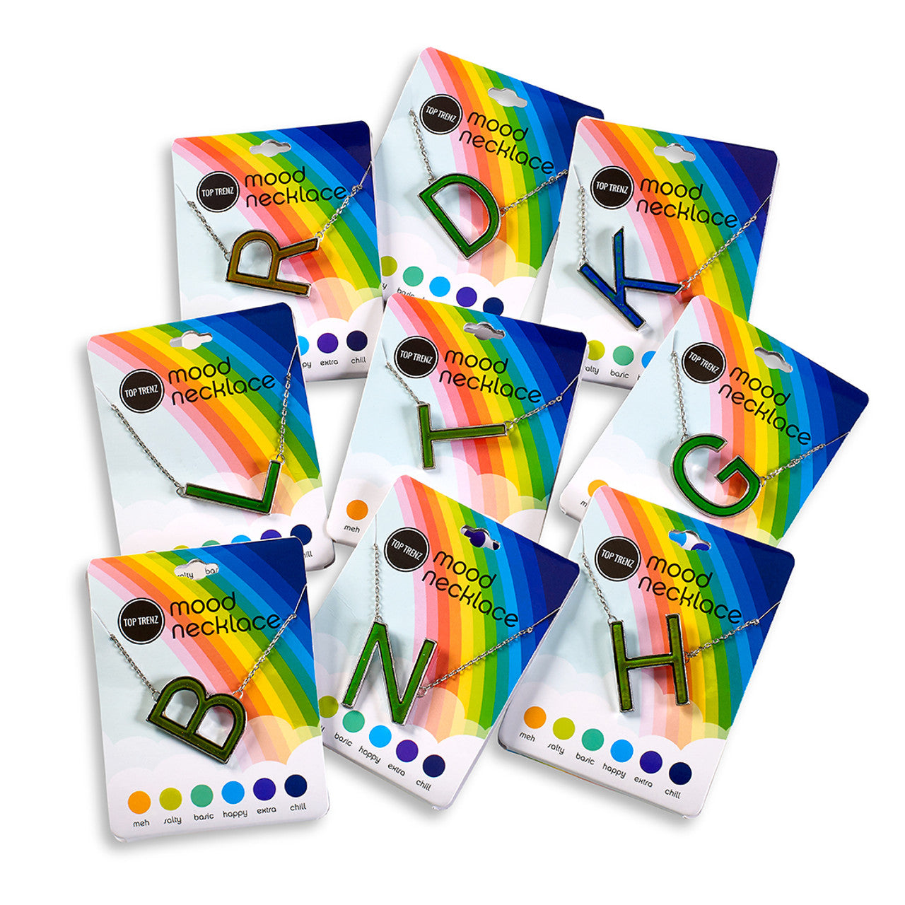 Mood Changing Initial Necklaces