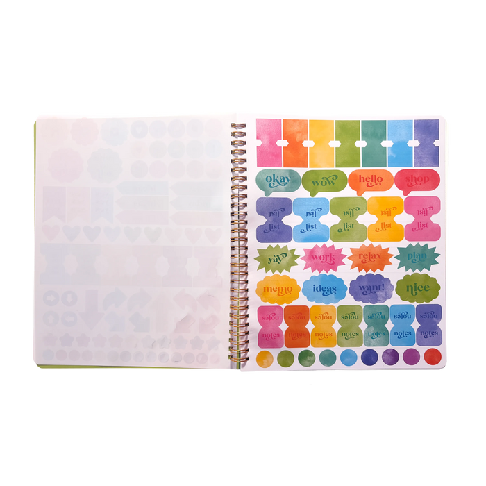 OOLY Artful Notes Wildscape Reverse Coloring Notebook 100 Pages