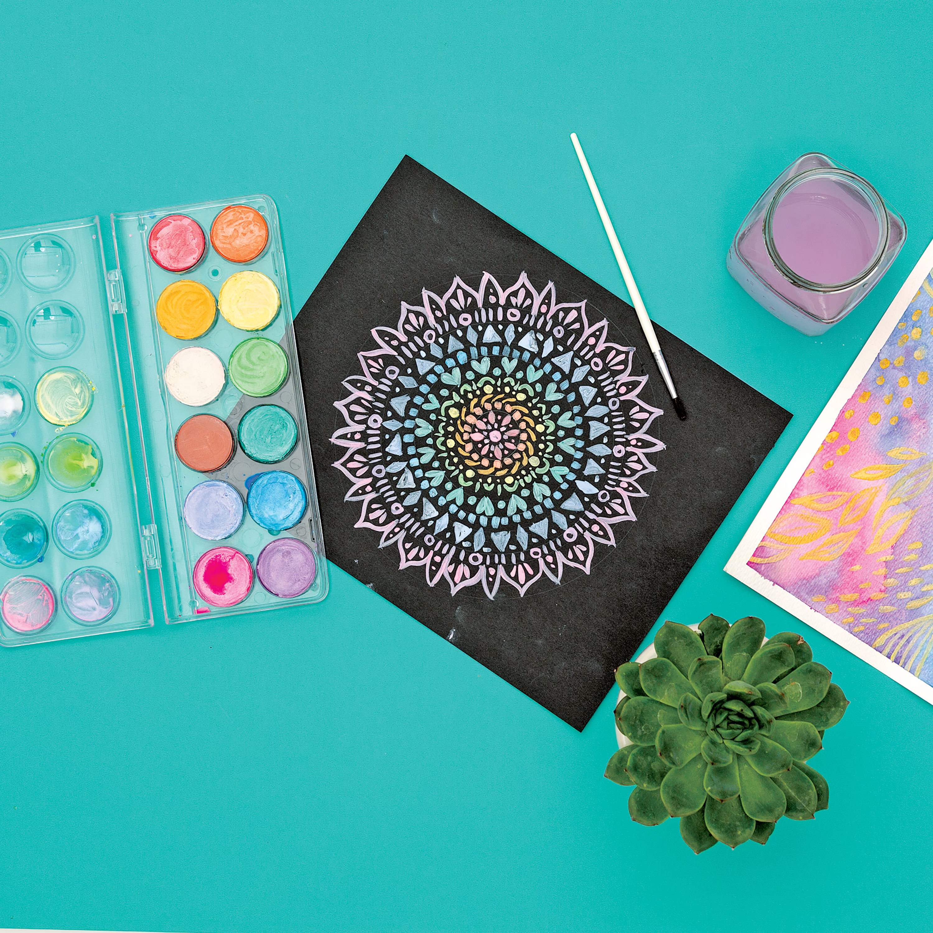 OOLY Chroma Blends Watercolor Paint Set Pearlescent 12 Colors