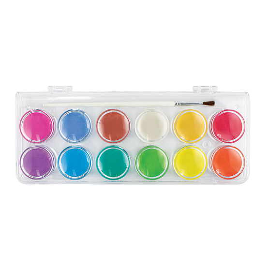 OOLY Chroma Blends Watercolor Paint Set Pearlescent 12 Colors