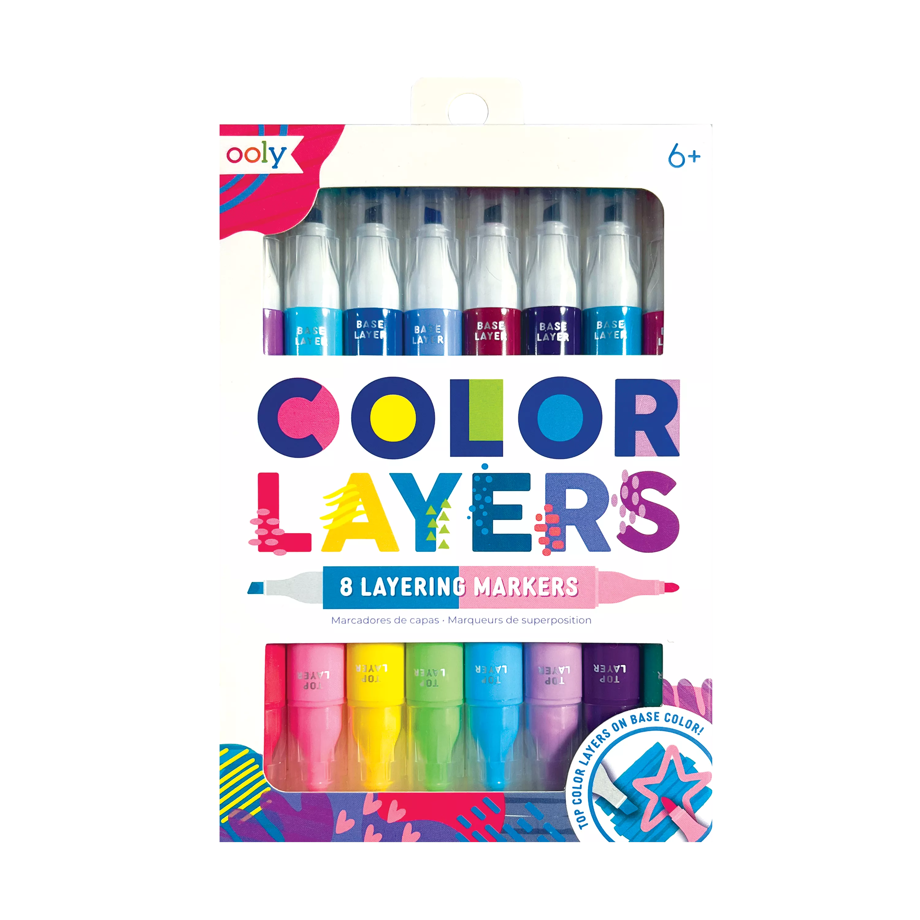 OOLY Color Layers Double Ended Layering Markers Set of 8