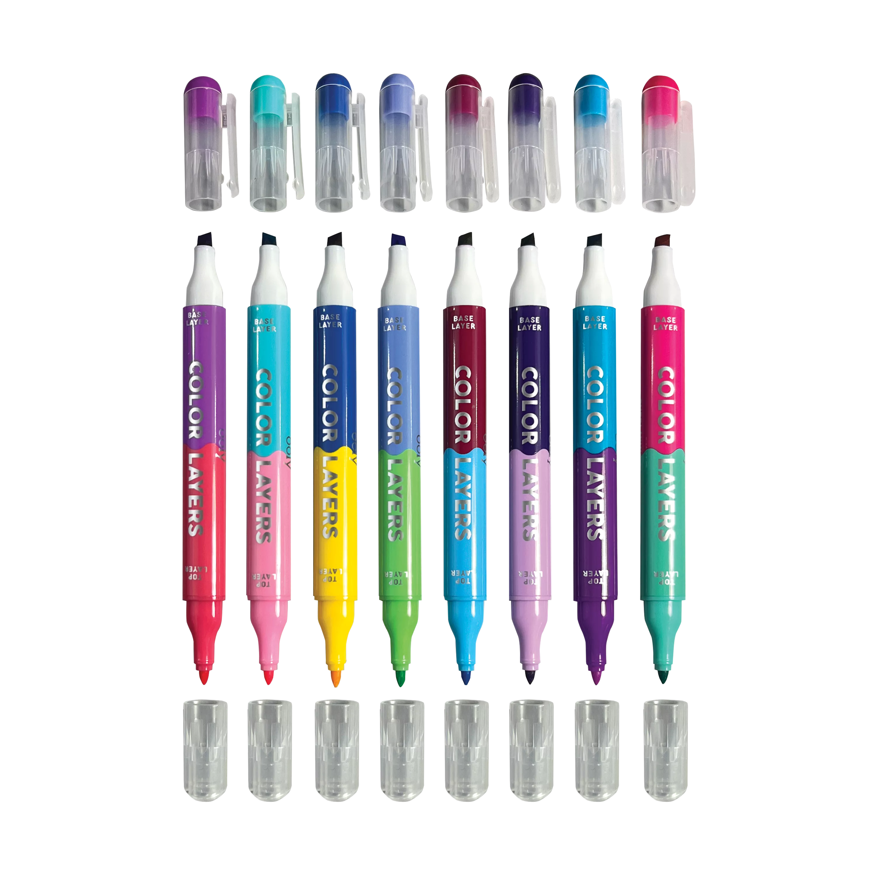OOLY Color Layers Double Ended Layering Markers Set of 8