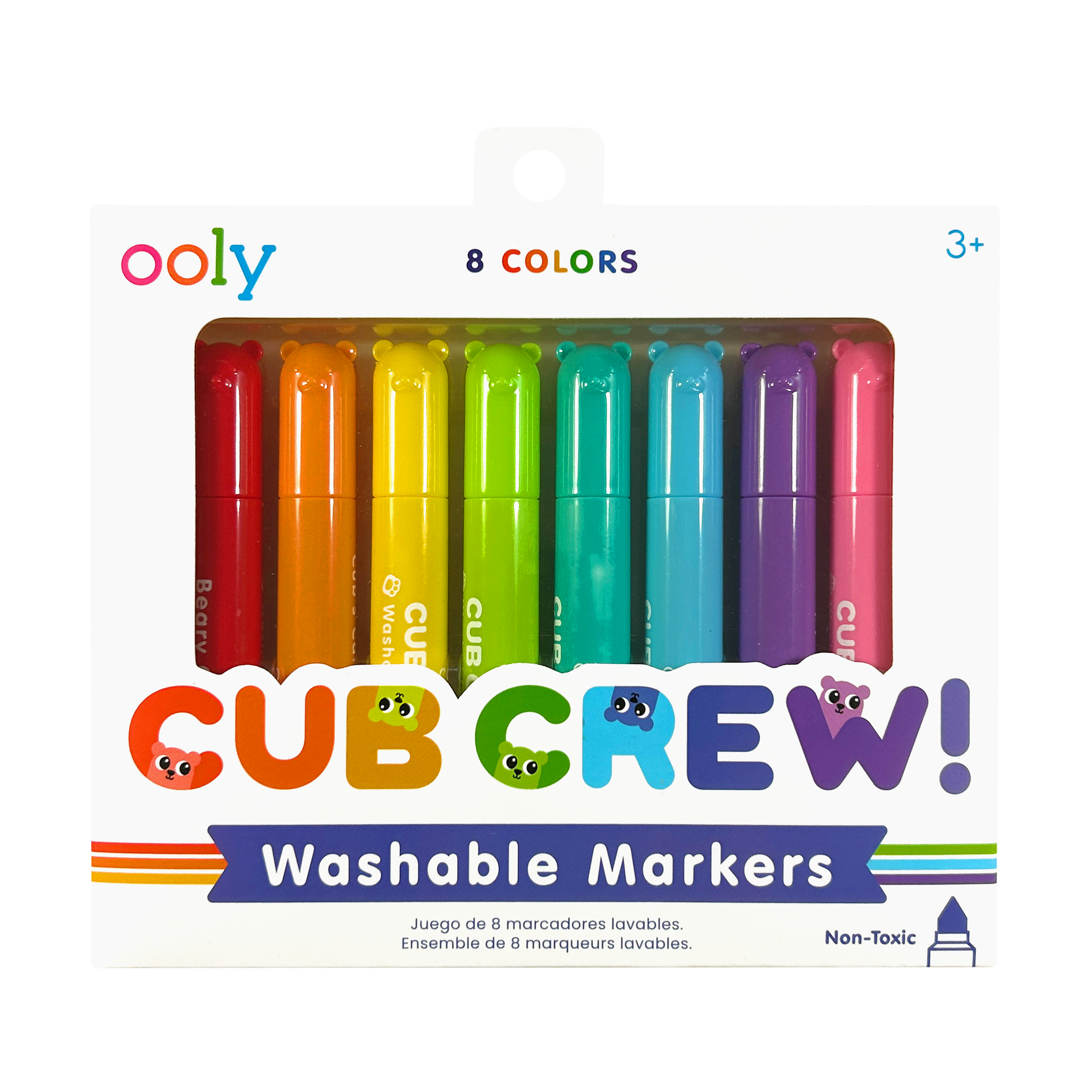 OOLY Cub Crew Washable Markers Set of 8 Vibrant Colors