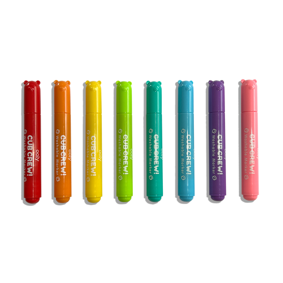 OOLY Cub Crew Washable Markers Set of 8 Vibrant Colors