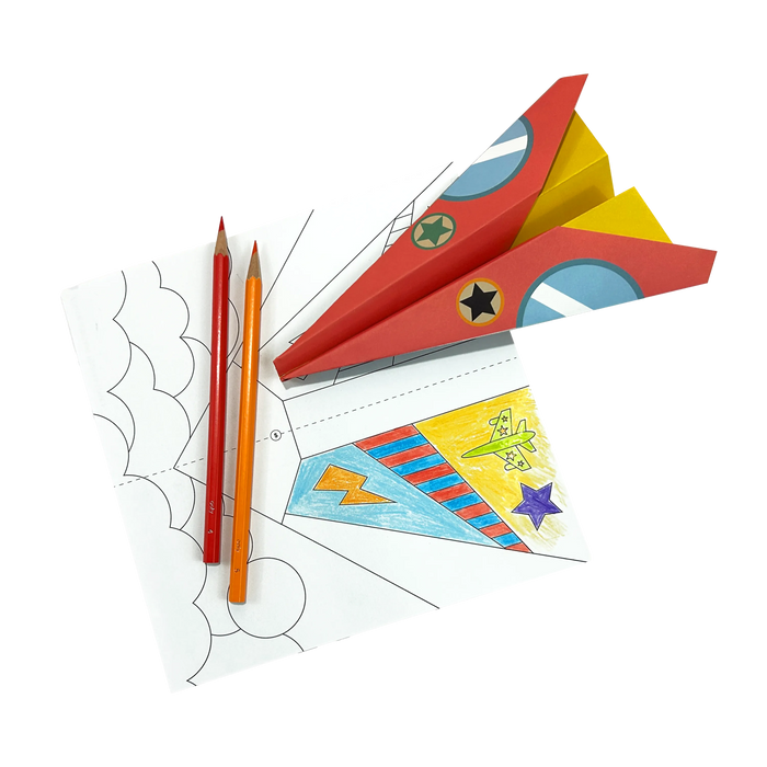 OOLY DIY Paper Airplanes Activity Kit 24ct