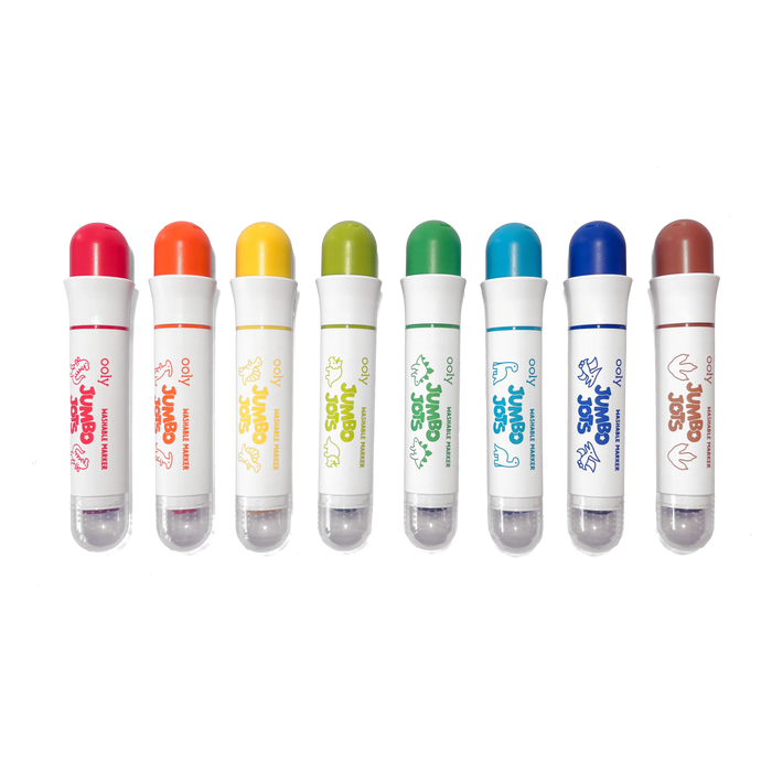 OOLY Jumbo Jots Dinosaur Dual Tip Stamp Markers 8-Piece Set