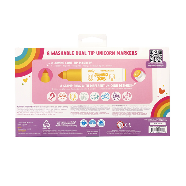 Jumbo Jots Dual Tip Cone and Stamp Markers