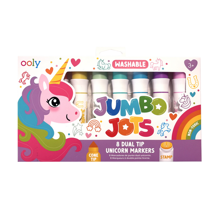 Jumbo Jots Dual Tip Cone and Stamp Markers