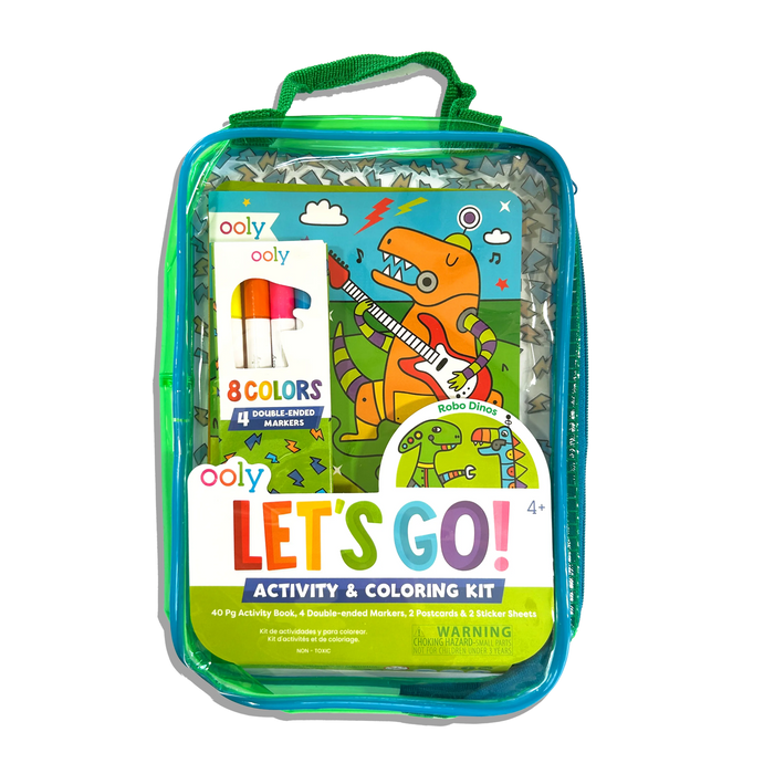 OOLY Let's Go! Robo Dinos Activity & Coloring Kit