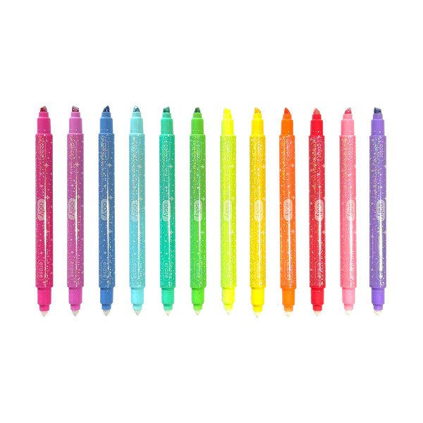 Ooly Make No Mistake Glittery Erasable Markers 12-Piece Art Set