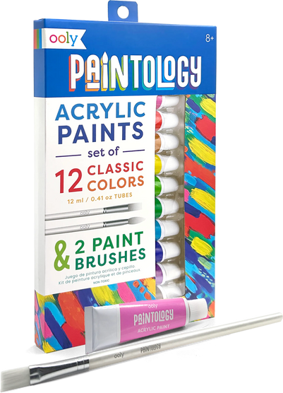 OOLY Paintology Acrylic Paint Set 12 Classic Colors