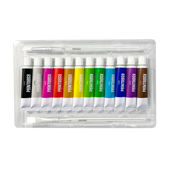OOLY Paintology Acrylic Paint Set 12 Classic Colors