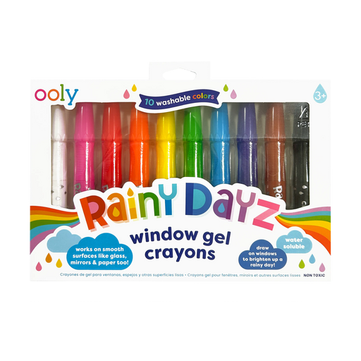 OOLY Rainy Dayz Window Gel Crayons Set of 10