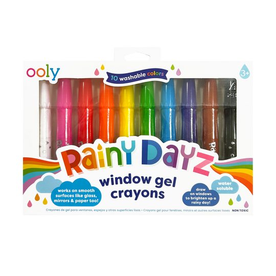 OOLY Rainy Dayz Window Gel Crayons Set of 10