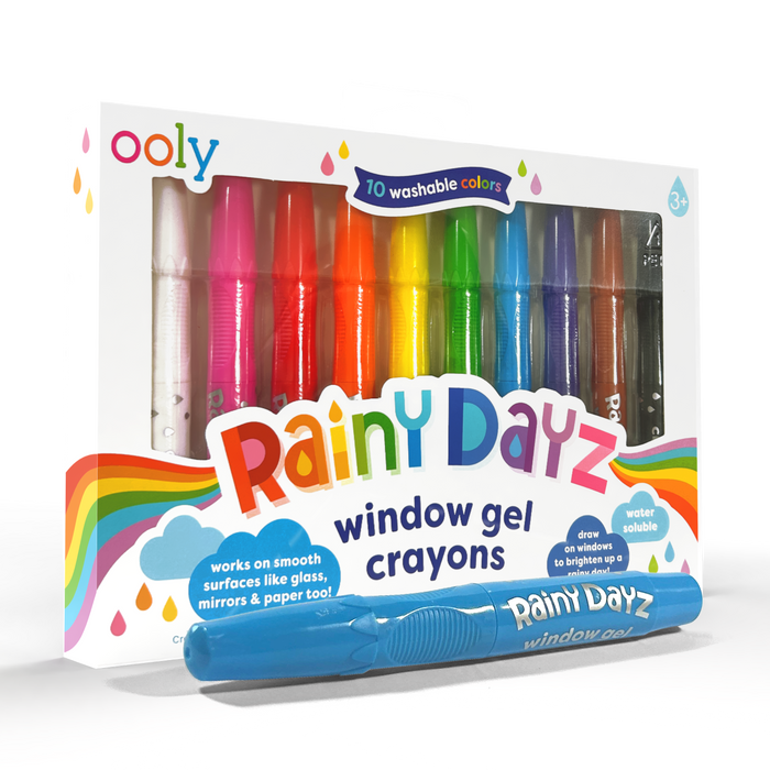 OOLY Rainy Dayz Window Gel Crayons Set of 10