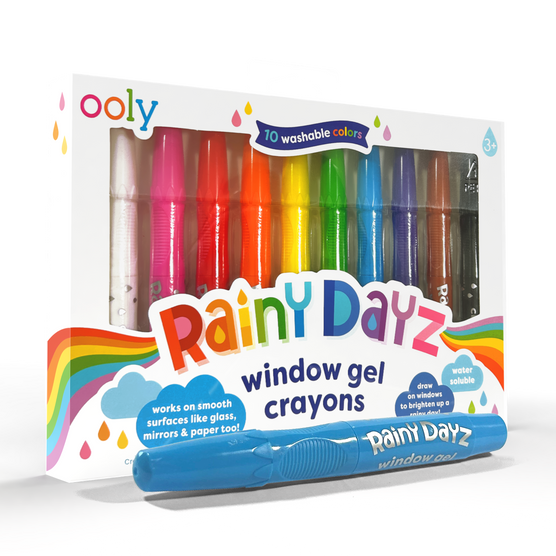OOLY Rainy Dayz Window Gel Crayons Set of 10