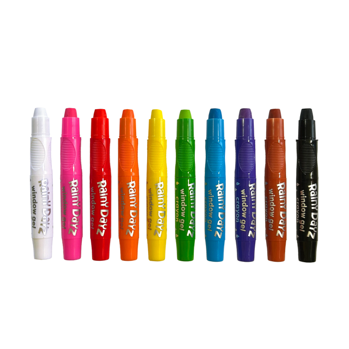 OOLY Rainy Dayz Window Gel Crayons Set of 10